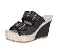 Wedge Heel Sandals For Women 2026 Comfort Chunky Sandals Boho Open Toe High-Heeled Thick-Soled Slippers Vintage Anti Slip Denim Belt Buckle Slip On Summer Dressy Walking Breathable Platform Shoes