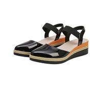 Wedge Heel Shoes Women's Elegant Espadrilles Closed Slingback Pumps Shoes Pointed Tapered Platform Sandals, Soft Leather Office Shoes Breathable Comfortable Summer Shoes for Parties Office Daily Life