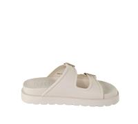 Wedge mules for women Buffalo Eve Sol - Vegan Rubber Beige 38