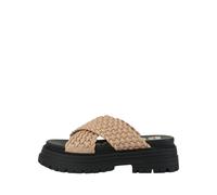 Wedge mules for women Buffalo Lennox Beige 38