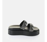 Wedge mules for women Buffalo Noa TS - Vegan Glitter Noir 36