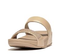Wedge mules for women FitFlop Lulu Slide Beige 40