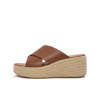 Wedge mules for women FitFlop Platfforms Marron 39
