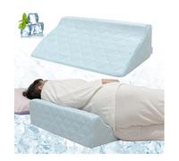 Wedge Pillow For Seniors Bed Positioning Medical Wedge Patient Turning Triangle Pillow Wedge For Back Support Sleeping Post Surgery Bedsore Pressure Relief Foam Wedges For Leg Elevation (Cooling)