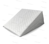 Wedge Pillow Support Cushion for Back Pain Relief | Bed Back Rest Pillow, Acid Reflux Pillow for GERD, Anti Snoring & Heartburn - Memory Foam Pillow with Removable Cover (Quilted, 50cm X 40cm X 20cm)