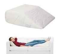 Wedge Pillow Support Cushion - Perfect for Bed and Couch | Elevate Neck, Head and Back for Acid Reflux or Feet and Legs to Reduce Back Pain and Improve Circulation Breathable Washable Cover