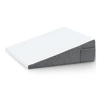 Wedge Pillow with Foam Top for Sleeping,Reading and Rest, 8 Inch Elevated Support Triangle Bed Pillow for Legs and Back Support with Washable Cover