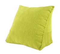 Wedge Pillows Bed Support Wedge Couch Pillow-Back Support Triangle Pillow Sofa Bed Office Chair Rest Cushion Throw Pillow-for Reading Corduroy (Light Green)