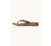 Wedge Platform Flip-Flops Glitter Women Ilse Jacobsen Hornbæk Marron 39