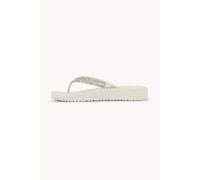 Wedge Platform Flip-Flops with Sparkling Stones Women Ilse Jacobsen Hornbæk Blanc 38
