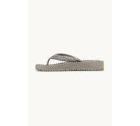 Wedge Platform Flip-Flops with Sparkling Stones Women Ilse Jacobsen Hornbæk Gris 40