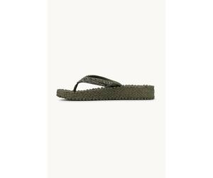 Wedge Platform Flip-Flops with Sparkling Stones Women Ilse Jacobsen Hornbæk Vert 42