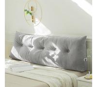 Wedge Reading Pillow, 150x40x12cm Large Triangular Back Support Headboard Cushion for Bedroom, Thick Soft Sofas Chairs Lumbar Pillow, Long Bolster Body Support Cushion