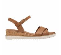 Wedge Sandals Cognac