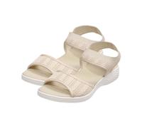 Wedge Sandals For Women Elastic Trap Sandals Breathable Mesh Flat Sandal Solid Colour Casual Walking Sandal Fashion Outdoor Sports Shoes Wide Open Toe Shoes Comfort Slip On Sandalen