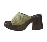 Wedge Sandals for Women,Fashion Platform Slide Slippers for Women Soft Upper Comfortable Open Toe Casual Footwear Army Green