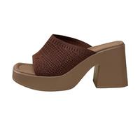 Wedge Sandals for Women,Fashion Platform Slide Slippers for Women Soft Upper Comfortable Open Toe Casual Footwear Brown