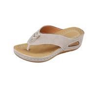 Wedge Sandals For Women, Orthopedic Sandals For Women, Comfortable Flip Flops With Arch Support, Summer Casual Wedge Sandal Slippers, Dressy Comfy Platform Beach Travel Sandal Shoes