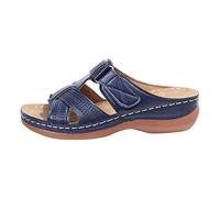 Wedge Sandals for Women UK Clearance, Ladies Orthopedic Sliders Open Toe Slippers Backless Slides Slip On Shoes Comfort Natural Cork Footbed Slipper Arch Support Walking Sandal Indoor Outdoor Slide