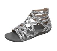 Wedge Sandals For Women UK - Hollow Out Slingback Low Wedge Sandal Open Toe Arch Support Orthopedic Shoes Summer Outdoor Breathable Walking Shoes With Back Zipper Lightweight Comfy Footwear For Daily