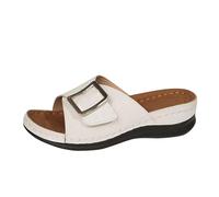 Wedge Sandals for Women UK Sale Clearance, Wide Fit Slippers Orthopedic Platform Sandal Vintage Shoes Arch Support Mules Sliders Ladies Shower Slipper Casual Comfy Slider Summer Holiday Pool Shoe