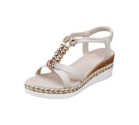 Wedge Sandals for Women UK Womens Wide Fit Sandals Comfortable Slip on Shoes Casual Open Toe Orthopedic Slide Lightweight Summer Cushion Plantar Fasciitis Ankle Strap Sandal Slingback Walking Slides