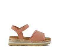 TOMS Youth Girl's Diana Platform Wedge Sandal, Bloom Beachside Woven, 3 UK