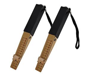 Wedge Shaped Vernier Feeler Gauge - 2 Pcs 0.5mm Door Gap Measuring Tool, House Engineering Inspection Flatness Measuring Tool, Fire Door Inspection Tools for House Engineering Inspection Flatness