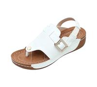 Wedge Shoes for Ladies Wedge Heel Summer Sandals Platform Sole Wedges Summer Loafers Flip Flops Booties Durable Machine Washable Easy Slip On Fathers Day