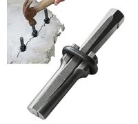 Wedge To Split - 7.48 X 0.71 Inch Iron Stone Splitter, Heavy Duty Wedges, Rubber Ring Assisted Tool | Durable Hand Wedge For Work With