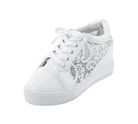 Wedge Wedding Shoes,Hollow Out Breathable Flat Shoes,Wedding Shoes Bridal Sneakers Flat Bride Tennis Shoes Lace up Sneakers,Breathable Mesh Sock Sneakers Summer,Mens Running Walking Tennis Trainers