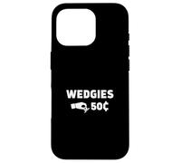 Wedgies 50 Cents Funny Insert Coins Design Case for iPhone 16 Pro