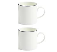 Wedgwood 2 Piece Wedgwood Gio Blue Mug Set 293ml White
