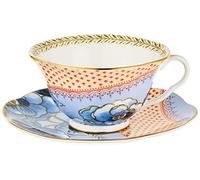 Wedgwood Butterfly Bloom Teacup and Saucer Blue, Multi,8 Oz