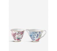Wedgwood Cream, Blue and Pink Butterfly Bloom Fine Bone China Sugar Bowl Jug