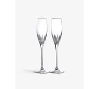 Wedgwood Duchesse Crystal Champagne Flutes Set of Two