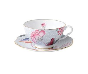 Wedgwood Harlequin Cuckoo Tea Story Teacup and Saucer, Blue