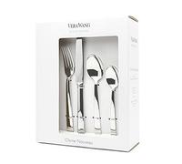Wedgwood Vera Wang 40013696 Chime Cutlery Set 16 Pc Stainless Steel, Silver