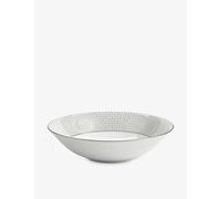 Wedgwood Wedgwood Gio Platinum Geometric-Pattern Bone-China Cereal Bowl 20cm
