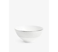 Wedgwood Wedgwood Gio Platinum Geometric-Pattern Bone-China Rice Bowl 12cm