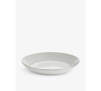 Wedgwood Wedgwood Gio Platinum Metallic Geometric-Pattern Bone-China Pasta Bowl 24cm