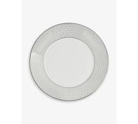 Wedgwood Wedgwood Gio Platinum Metallic Geometric-Pattern Bone-China Plate 17cm