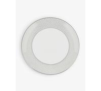 Wedgwood Wedgwood Gio Platinum Metallic Geometric-Pattern Bone-China Plate 20cm