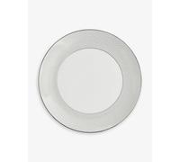 Wedgwood Wedgwood Gio Platinum Metallic Geometric-Pattern Bone-China Plate 28cm