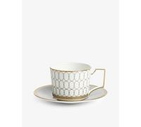 Wedgwood Wedgwood Renaissance Gold Bone China Teacup and Saucer Set