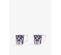 Wedgwood Wedgwood Renaissance Gold Patterned Set Of Two Bone-China Mugs 300ml
