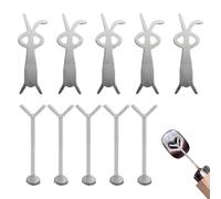 Wedhapy 20Pcs Cateye Magnet for Nails, Heart & Rabbit & Bear Shape Metal Cat Eye Gel Nail Polish Magnet