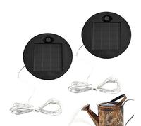 Wedhapy 2PCS Replacement Solar Panels for Garden Lights Replacement with 7cm String Lights Round Solar Light Replacement Panel for Garden Light Solar Light Tops