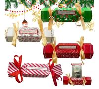 Wedhapy 4PCS Money Gift Boxes for Cash Pull Money Box Candy Shaped, DIY Money Gift Box with Four Different Types & Ribbon Surprise Gift Box for Money Gift Birthday
