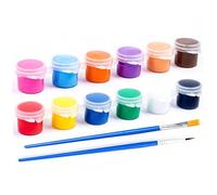 Wedhapy Acrylic Paint Set, Includes 2 Strips Acrylic Paint and 2 Brushes, Pottery Glaze Painting Art Supplies for Craft Painting On Ceramic, Wood, Rocks